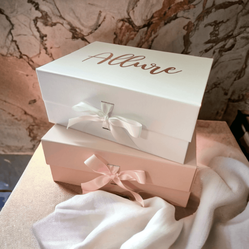luxury graduation gift box, pink gift box, white gift box