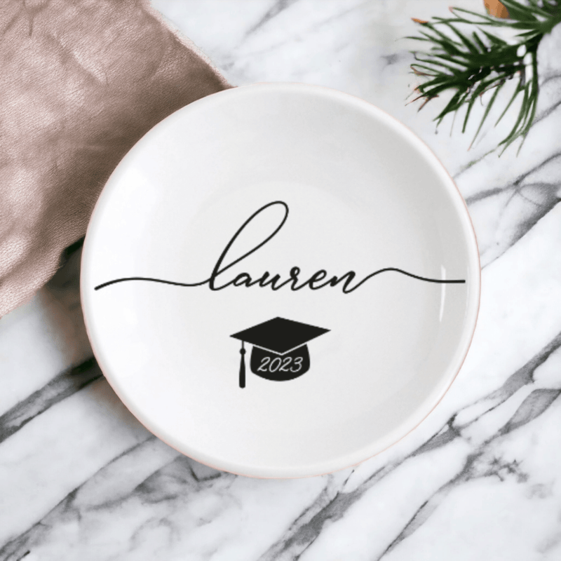 Graduation ring dish, porcelain ring dish