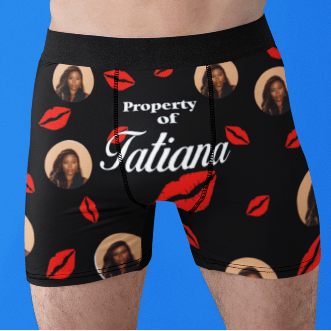 Valentine's Day boxer briefs with face, Face boxer briefs, Gag Gift,  Anniversary boxer briefs with face, photo boxers, Valentine's gift for him