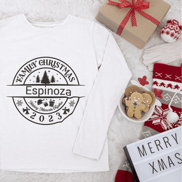 Personalized Matching Family Christmas Pajamas with Names