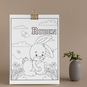 8x11 Custom Personalized Easter Kids Coloring Books - Easter Children's  Coloring books - Personalized Kids gift for Birthdays and Holidays -  Toddler Travel Activity - Urijah's Treasures
