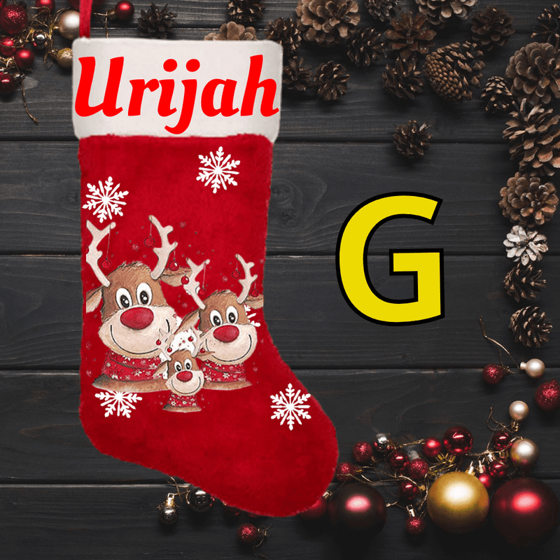 Custom Personalized Christmas Stocking - Urijah's TreasuresUrijah's TreasuresChristmasCustom