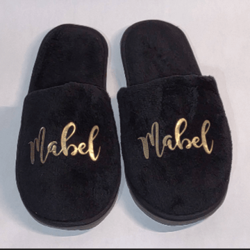 For Personalized Slippers- Valentine's Day Gift Monogrammed Slippers, Groomsman Gift, Men's SPA Slippers, King slippers,