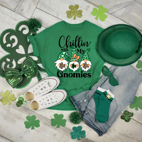 Gnomes St. Patricks Day Shirt, St Pattys Day Outfit, Lucky Shirt, Gnome Women St Patricks Day Shirt, Irish Shirt - Urijah's TreasuresUrijah's TreasuresSt. Patrick's Day