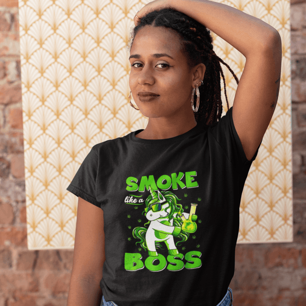 Smoke Boss T-Shirt - Urijah's TreasuresUrijah's TreasuresCannaRastafari